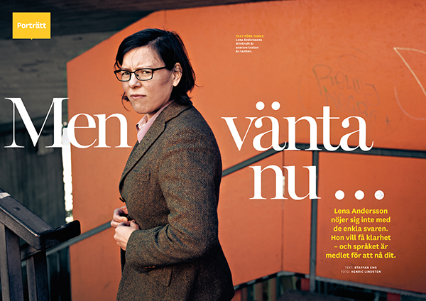 Lena Andersson, Språktidningen (Nr 5 2014)